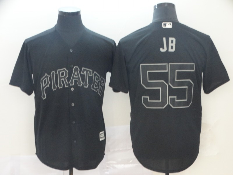 Pirates 55 Josh Bell JB Black 2019 Players' Weekend Player Jersey