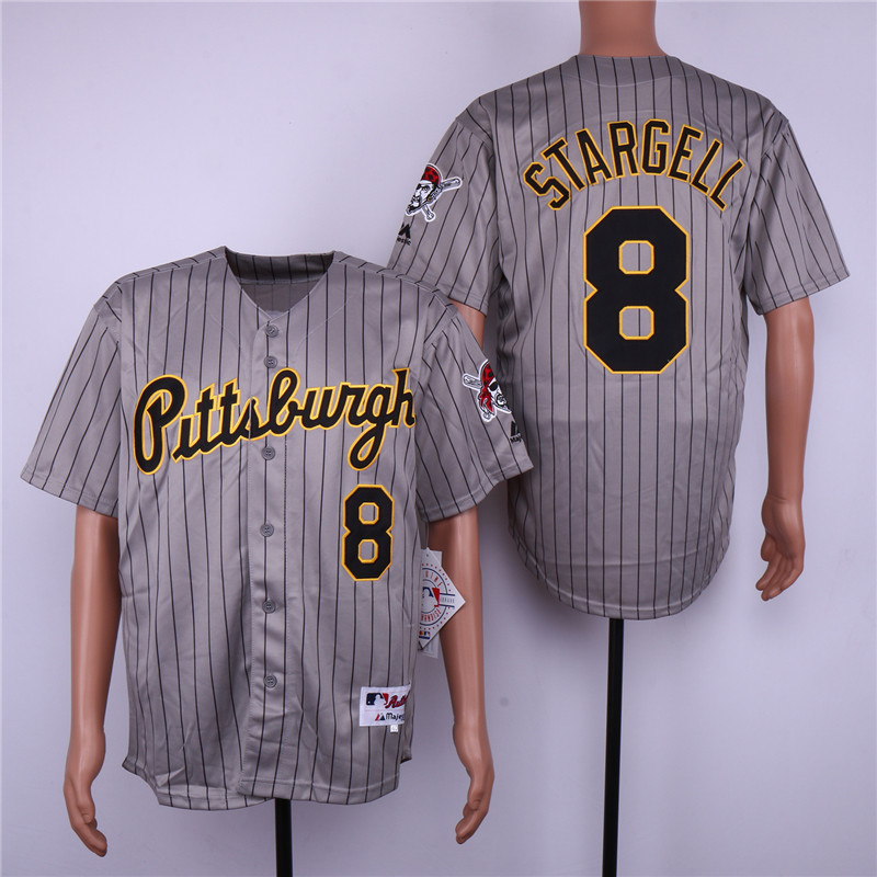 Pirates 8 Willie Stargell Gray 1997 Turn Back The Clock Jersey