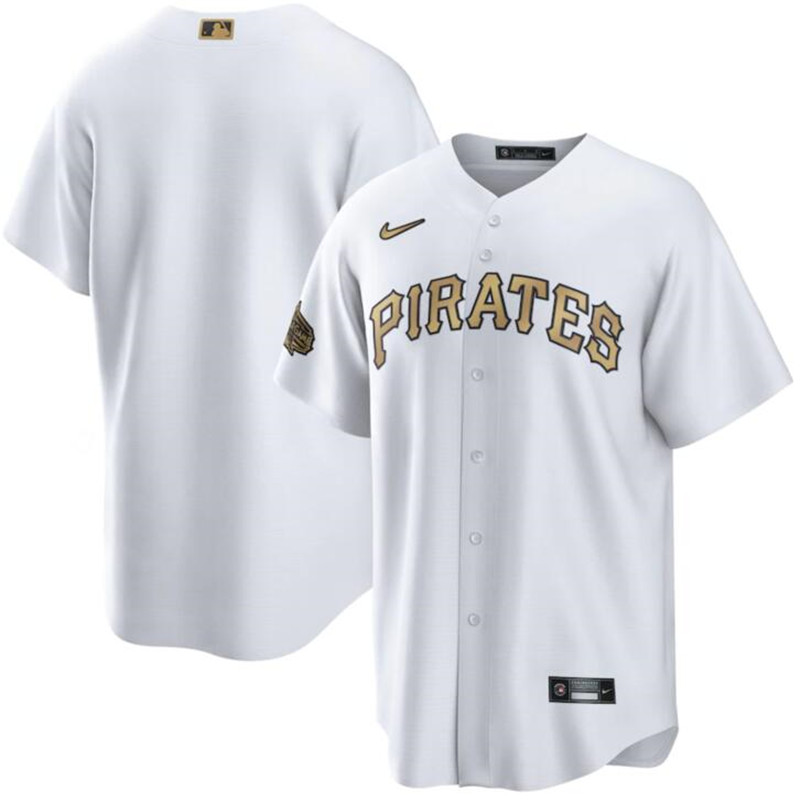 Pirates Blank White Nike 2022 MLB All Star Cool Base Jersey