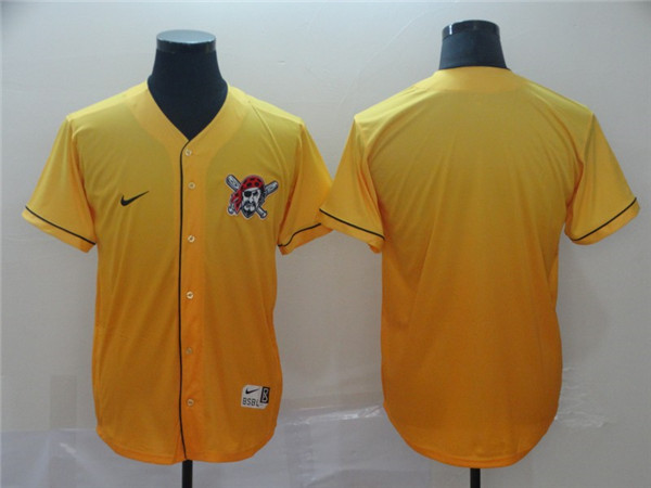 Pirates Blank Yellow Drift Fashion Jersey