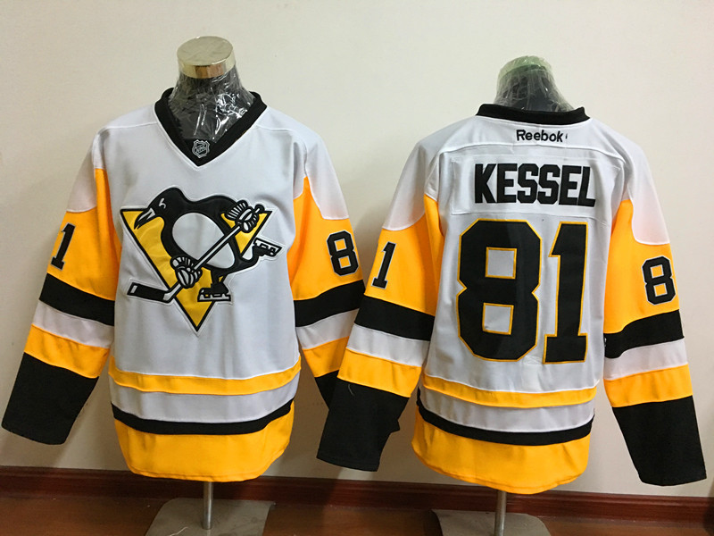 Pittsburgh Penguins 81 Phil Kessel White New Away Stitched NHL Jersey