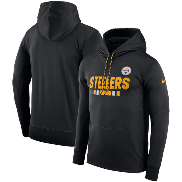 Pittsburgh Steelers  Team Name Performance Pullover Hoodie Black