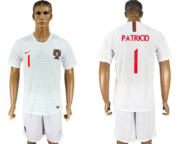 Portugal 1 PATRICIO Away 2018 FIFA World Cup Soccer Jersey