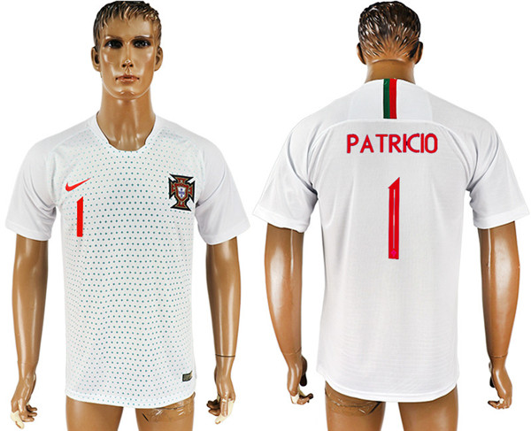 Portugal 1 PATRICIO Away 2018 FIFA World Cup Thailand Soccer Jersey