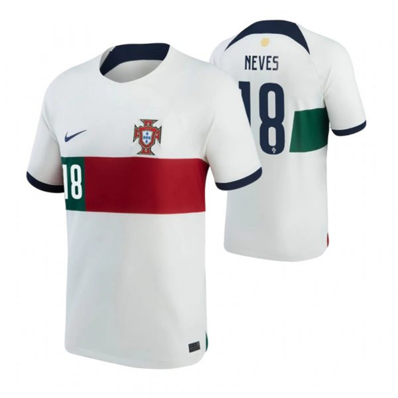 Portugal 18 NEVES Away 2022 FIFA World Cup Thailand Soccer Jersey