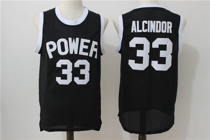 Power Memorial Academy 33 Lew Alcindor Black Jersey