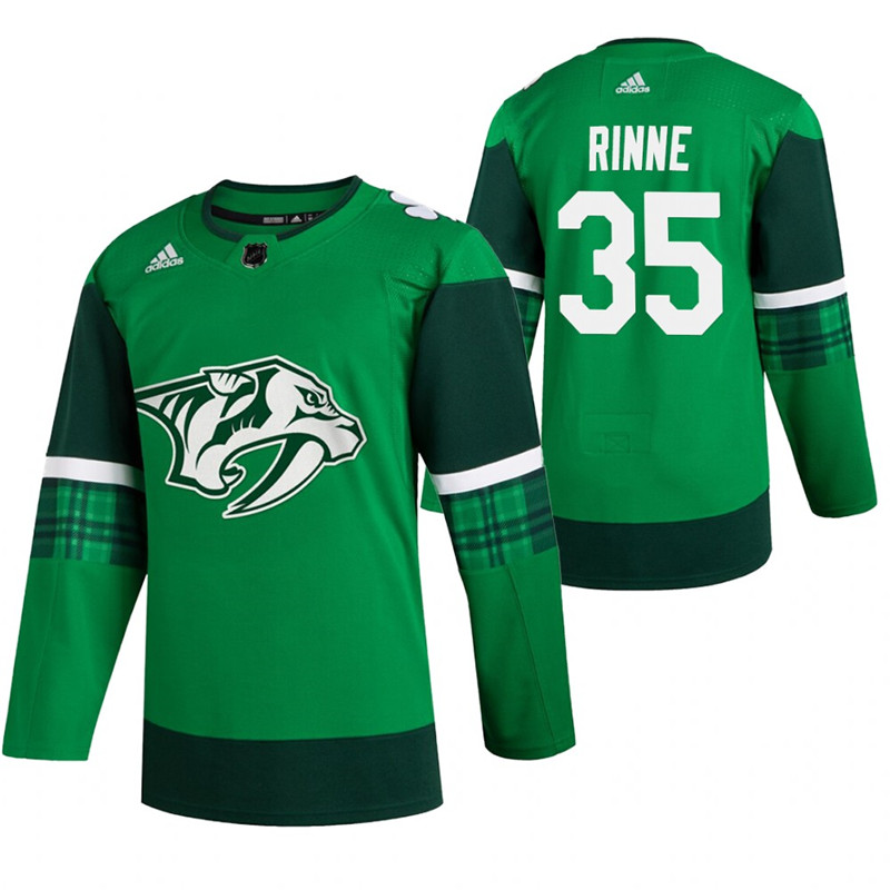 Predators 35 Pekka Rinne Green 2020 Adidas Jersey