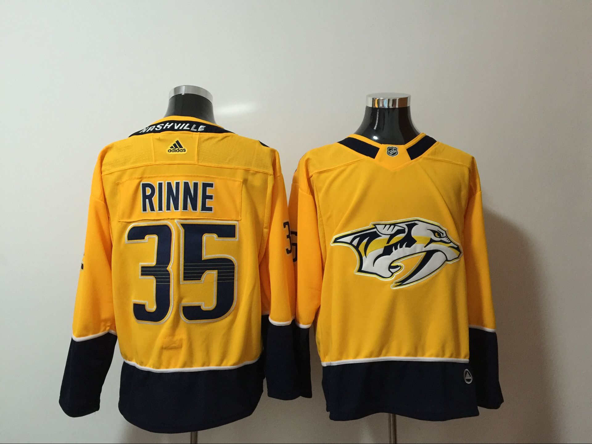 Predators 35 Pekka Rinne Yellow  Jersey