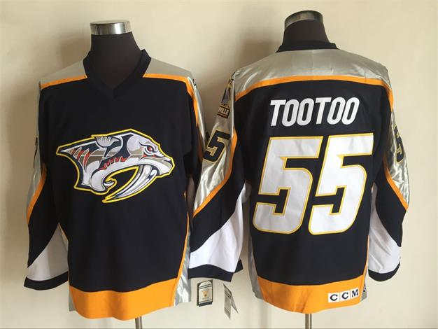 Predators 55 Jordin Tootoo Black CCM Jersey