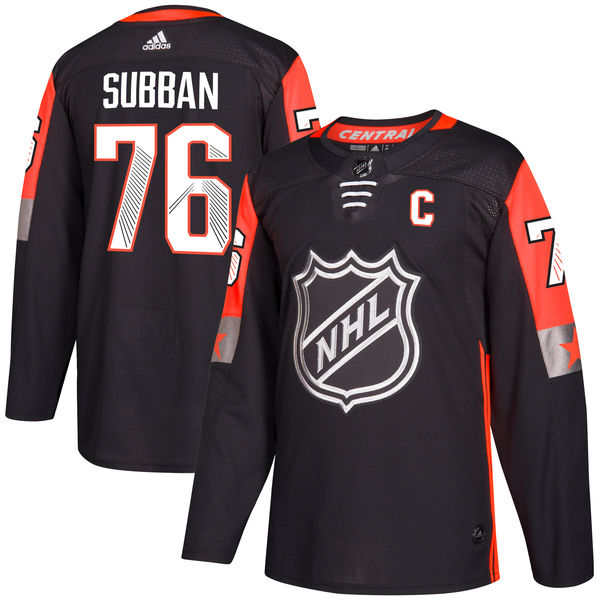 Predators 76 PK Subban Black  2018 NHL All Star Game Central Division Authentic Player Jersey