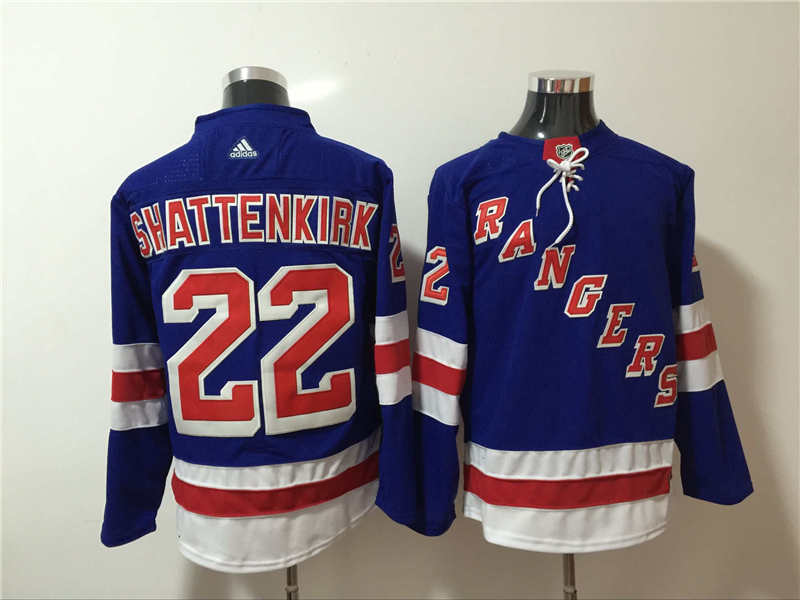 Rangers 22 Kevin Shattenkirk Blue  Jersey