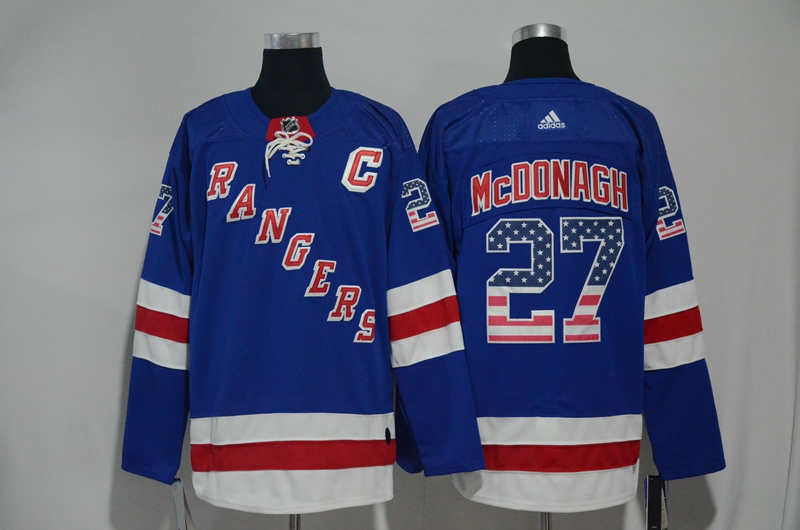 Rangers 27 Ryan McDonagh Blue US Flag  Jersey