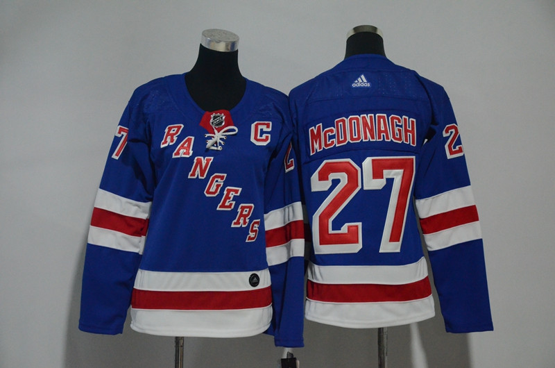 Rangers 27 Ryan McDonagh Blue Women  Jersey