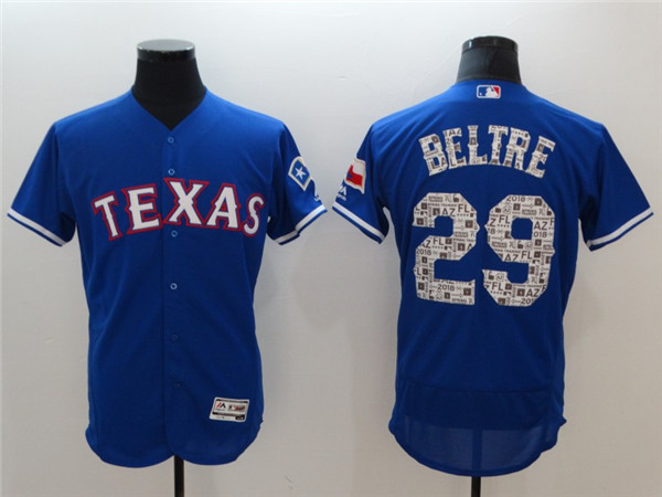 Rangers 29 Adrian Beltre Royal 2018 Spring Training Flexbase Jersey