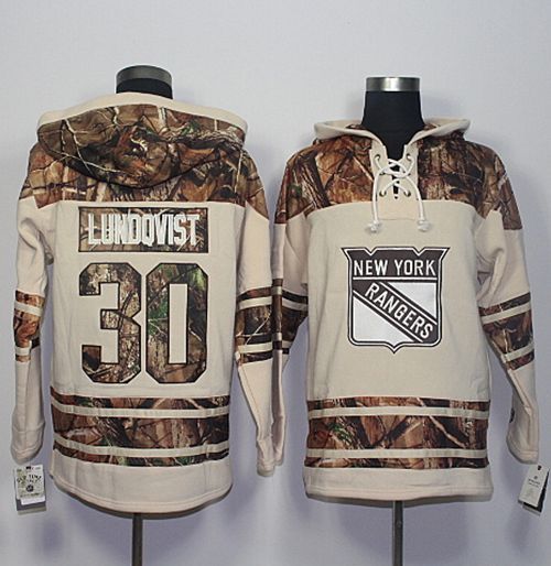 Rangers 30 Henrik Lundqvist Cream Camo Stitched NHL Jersey