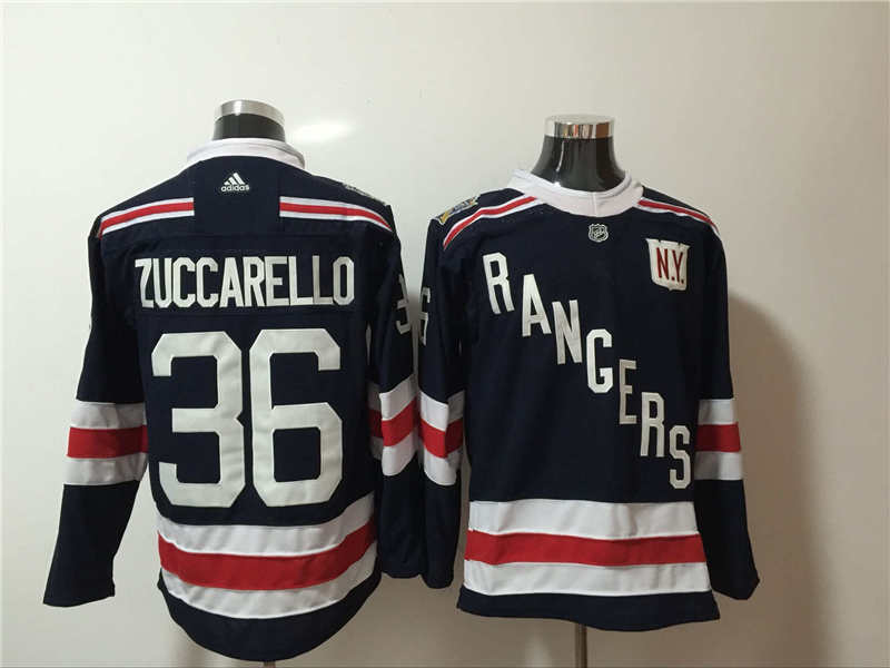 Rangers 36 Matz Zuccarello Navy  Jersey