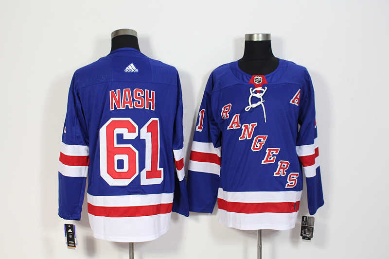 Rangers 61 Rick Nash Blue  Jersey