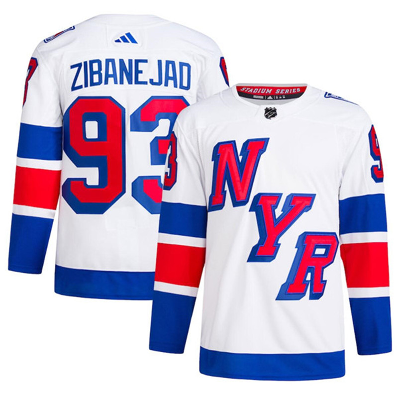 Rangers 93 Mika Zibanejad White 2024 NHL Stadium Series Adidas Jersey