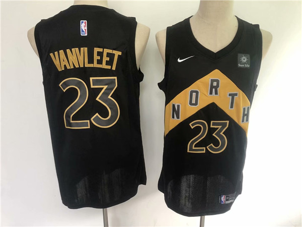 Raptors #23 Fred VanVleet Black 2019 Finals Bound Basketball Swingman City Edition Jersey