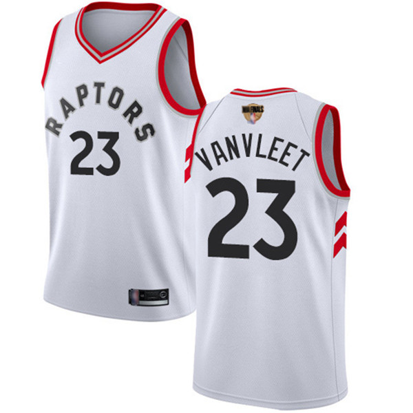 Raptors #23 Fred VanVleet White 2019 Finals Bound Basketball Swingman Association Edition Jersey