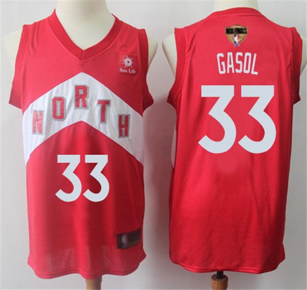 Raptors #33 Marc Gasol Red 2019 Finals Bound Basketball Swingman Earned Edition Jersey