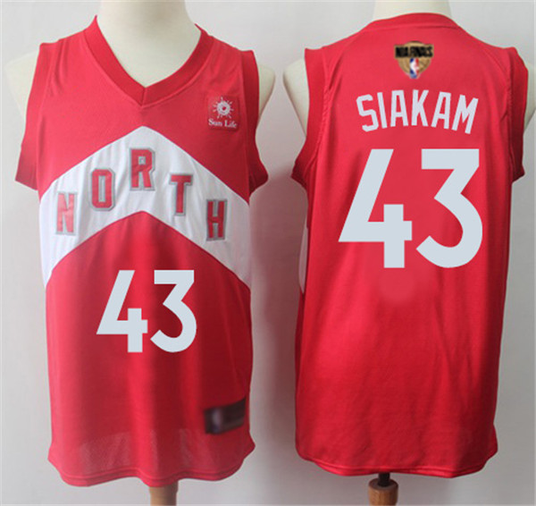 Raptors #43 Pascal Siakam Red 2019 Finals Bound Basketball Swingman Earned Edition Jersey