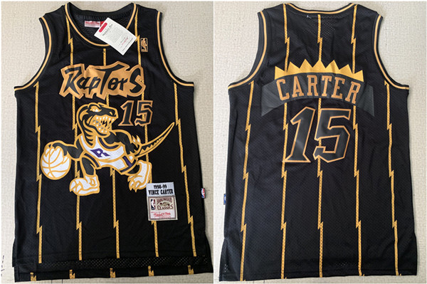 Raptors 15 Vince Carter Black 1998 99 Hardwood Classics Mesh Jersey