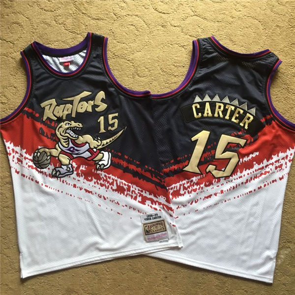 Raptors 15 Vince Carter Multi Color 1998 99 Hardwood Classics Independent Swingman Jersey