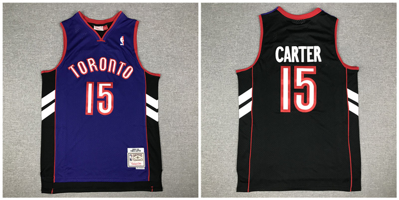 Raptors 15 Vince Carter Purple Black 1999 00 Hardwood Classics Jersey