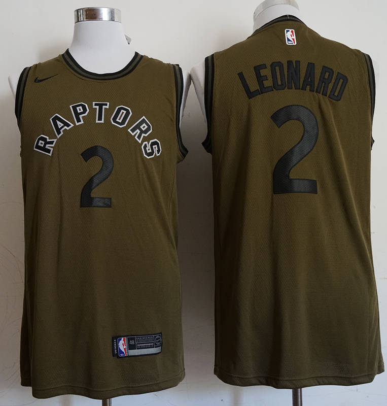 Raptors 2 Kawhi Leonard Olive  Swingman Jersey