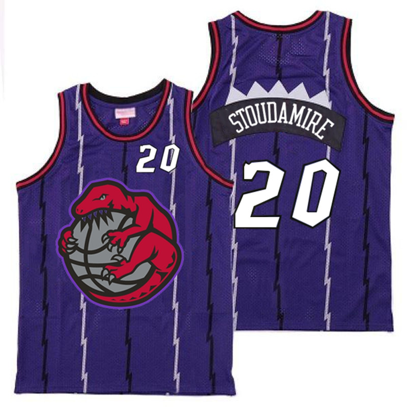 Raptors 20 Damon Stoudamire Purple Retro Jerseys