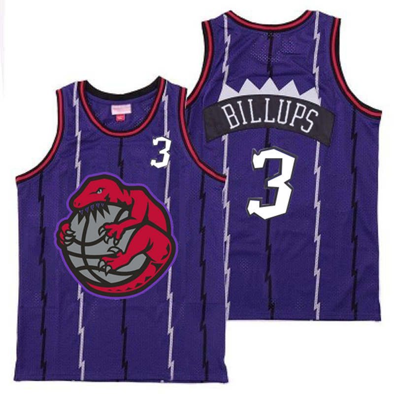 Raptors 3 Chauncey Billups Purple Retro Jerseys