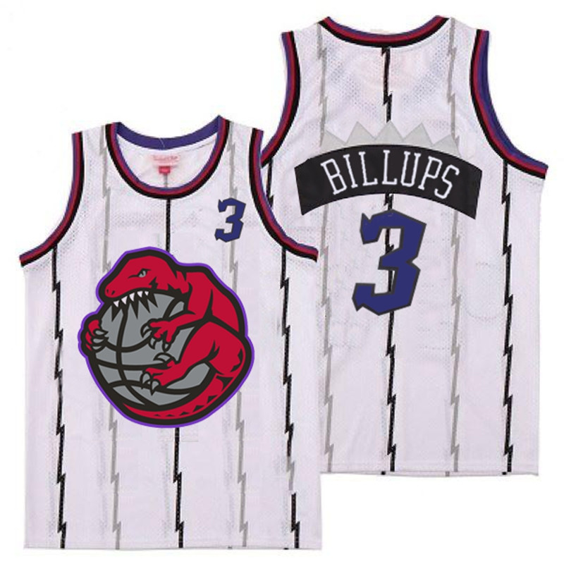 Raptors 3 Chauncey Billups White Retro Jerseys