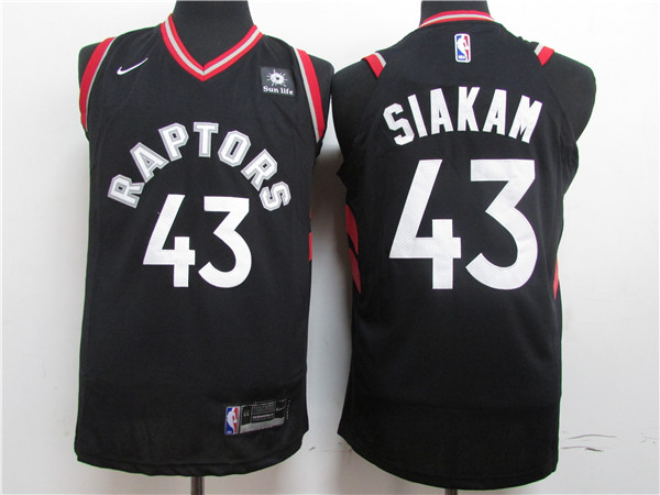 Raptors 43 Pascal Siakam Black Nike Authentic Jersey