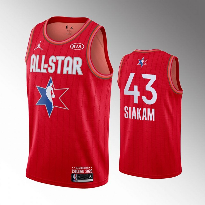 Raptors 43 Pascal Siakam Red 2020 NBA All Star Jordan Brand Swingman Jersey