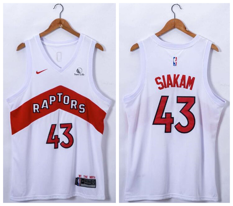 Raptors 43 Pascal Siakam White 2021 Nike Swingman Jersey