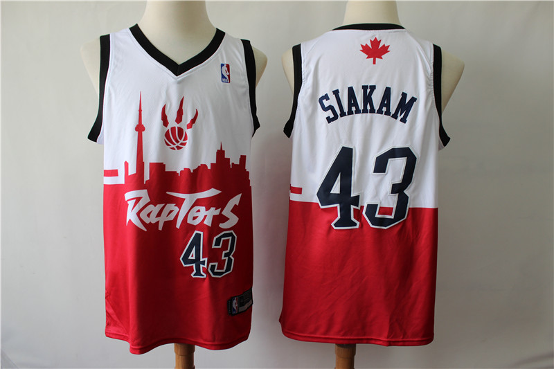 Raptors 43 Pascal Siakam White Red 2019 City DNA Swingman Jersey