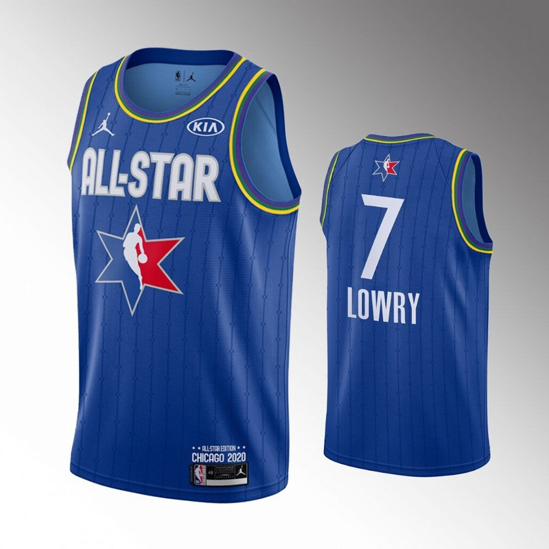 Raptors 7 Kyle Lowry Blue 2020 NBA All Star Jordan Brand Swingman Jersey