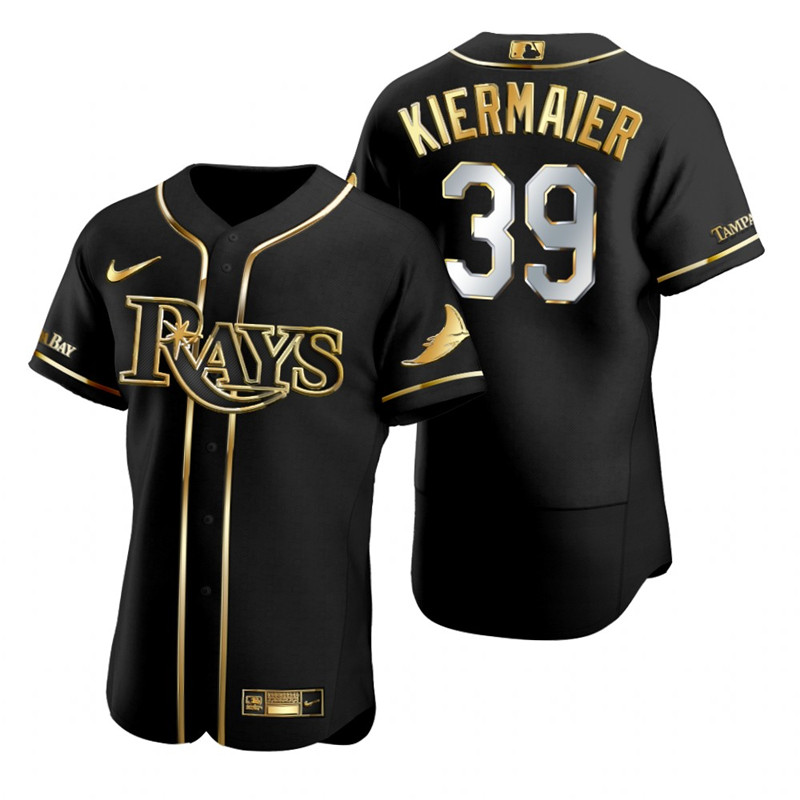 Rays 39 Kevin Kiermaier Black Gold 2020 Nike Flexbase Jersey