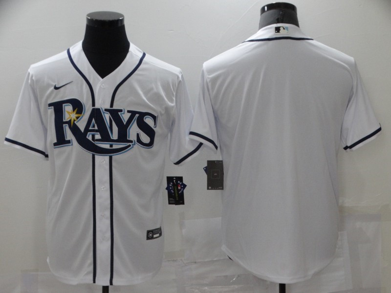 Rays Blank White 2020 Nike Cool Base Jersey