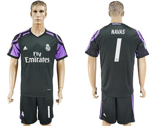 Real Madrid 1 Navas Sec Away Soccer Club Jersey