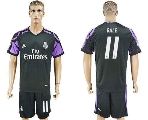 Real Madrid 11 Bale Sec Away Soccer Club Jersey