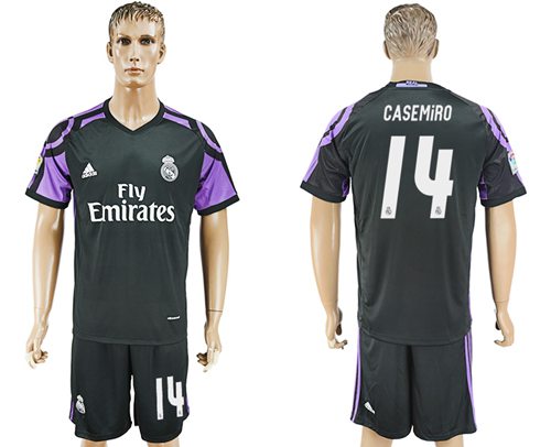 Real Madrid 14 Casemiro Sec Away Soccer Club Jersey