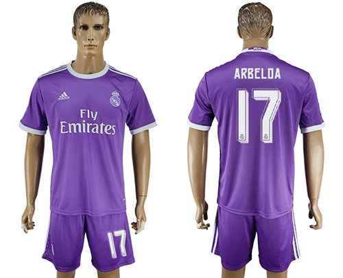 Real Madrid 17 Arbeloa Away Soccer Club Jersey