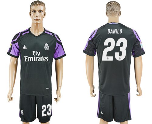 Real Madrid 23 Danilo Sec Away Soccer Club Jersey