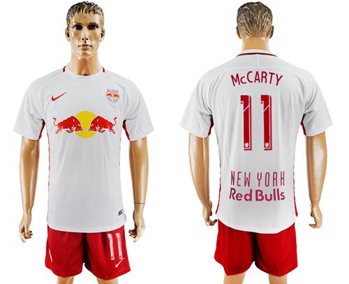 Red Bull 11 McCARTY White Home Soccer Club Jersey