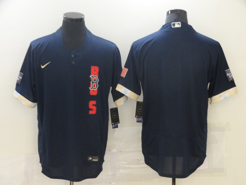 Red Sox Blank Navy Nike 2021 MLB All Star Flexbase Jersey