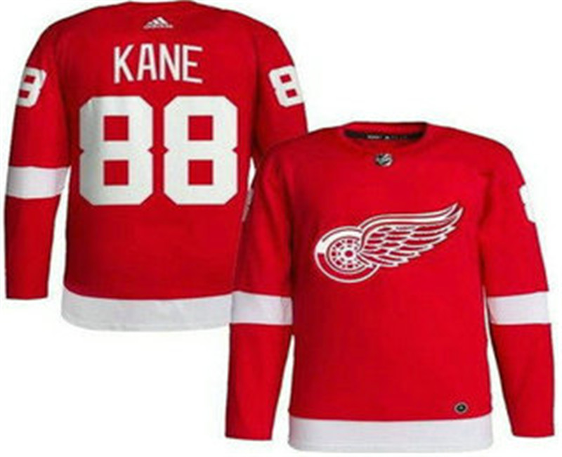 Red Wings 88 Patrick Kane Red Adidas Jersey