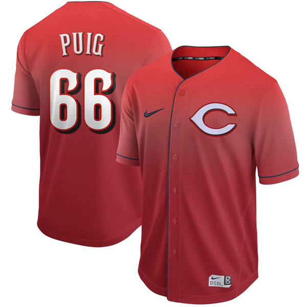 Reds 66 Yasiel Puig Red Drift Fashion Jersey