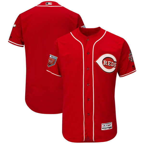 Reds Blank Red 2018 Spring Training Flexbase Jersey